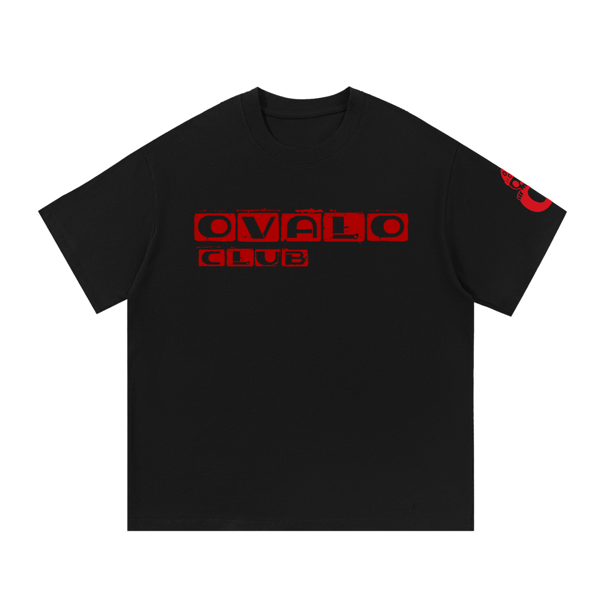 OVALO BLACK/RED TEE